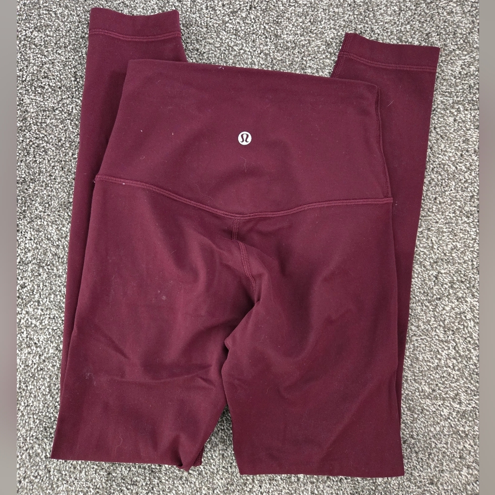 lululemon athletica Kids Burgundy Leggings